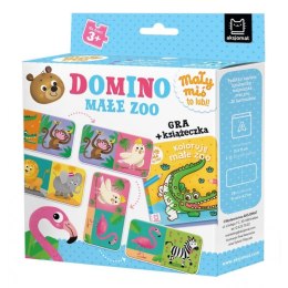 Domino Małe zoo Mały miś to lubi! Gra Książeczka Aksjomat