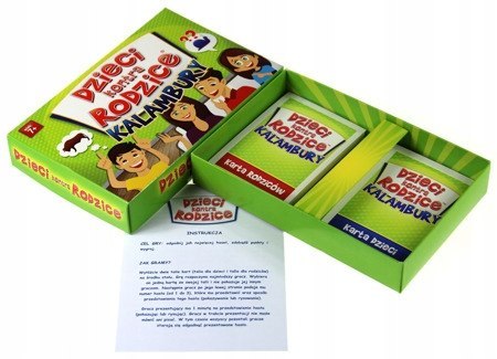 Dzieci kontra Rodzice Kalambury Gra planszowa Kangur