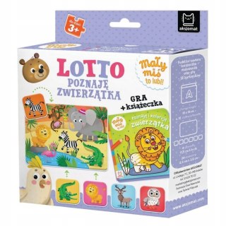 Gra Lotto Poznaję zwierzątka Mały miś to lubi! Aksjomat