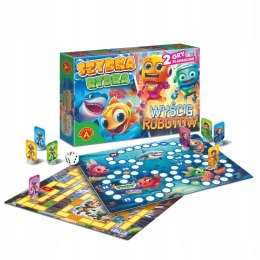 Gra Planszowa Szybka Rybka Wyścig Robotów Alexander 2 Gry Planszowe 2w1