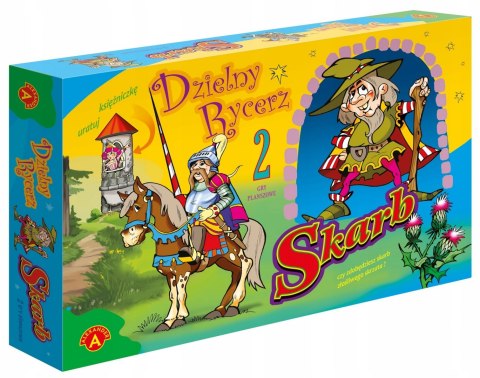 Gra planszowa 2w1 Skarb i Dzielny rycerz Alexander