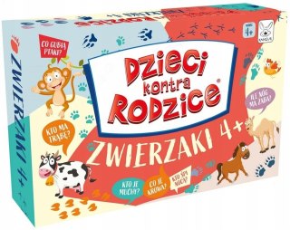 Kangur Dzieci kontra Rodzice Zwierzaki Gra planszowa 4+