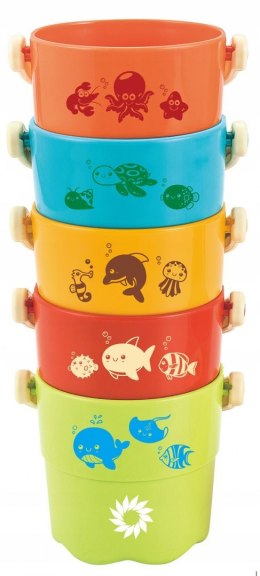 Kolorowe Wiaderka Układanka Piramidka Askato