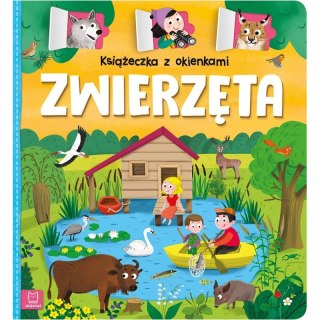 Książeczka z okienkami Zwierzęta Zwierzątka Aksjomat