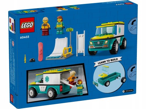 Lego City 60403 Karetka i snowboardzista