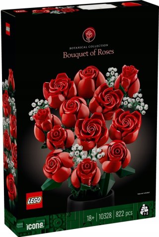 Lego ICONS 10328 Bukiet Róż Róże