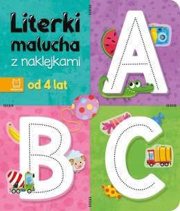 Literki malucha z naklejkami Od 4 lat Aksjomat Litery Czterolatka