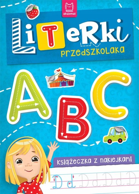 Literki przedszkolaka Książeczka z naklejkami Aksjomat Litery