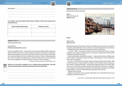 Matura Arkusze Język polski Poziom podstawowy Liceum technikum Greg