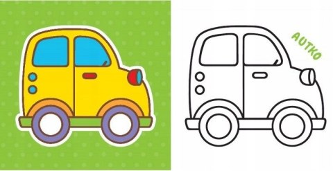 Pierwsza Kolorowanka z Misiem Gruby Obrys Aksjomat