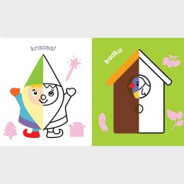 Pół i pół Kolorowanka malucha z owcą Aksjomat