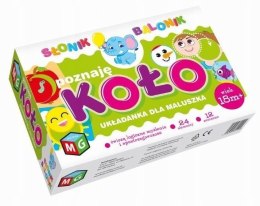 Poznaję Koło Układanka dla Maluszka 18m+ Słonik Multigra