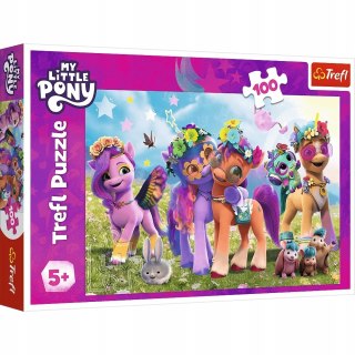 Puzzle 100 elementów My Little Pony 16463 Zabawne Kucyki Trefl