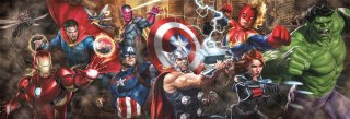 Puzzle 1000 Panorama Avengers Compact 39877 Marvel Clementoni
