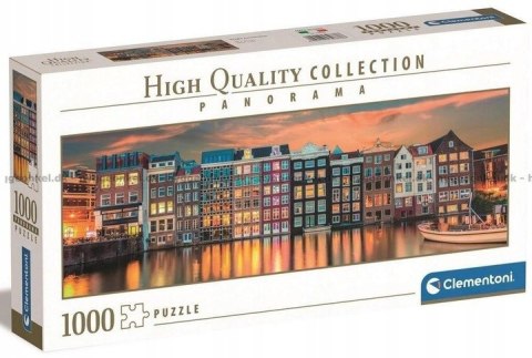 Puzzle 1000 Panorama Bright Amsterdam Widok 39838 Clementoni