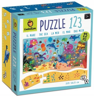 Puzzle 123 Matematyczne Puzzle dla Najmłodszych Morze Ludattica 22570
