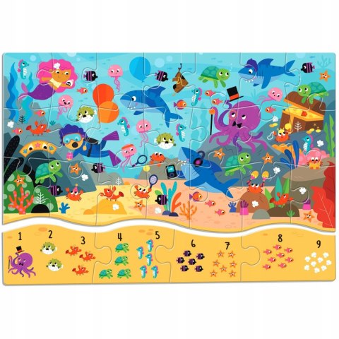 Puzzle 123 Matematyczne Puzzle dla Najmłodszych Morze Ludattica 22570