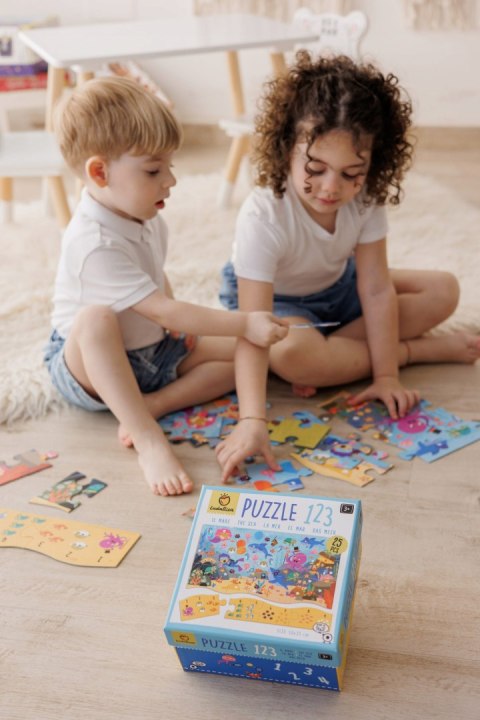 Puzzle 123 Matematyczne Puzzle dla Najmłodszych Morze Ludattica 22570