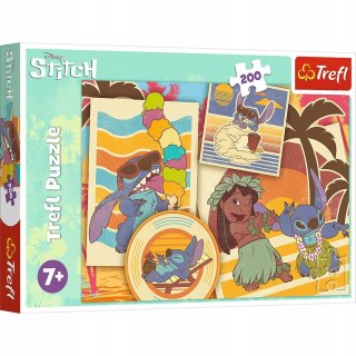Puzzle 200 elementów Muzyczny świat Lilo & Stitch 13304 Trefl