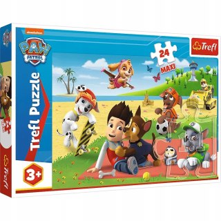 Puzzle 24 Maxi 14346 Psi Patrol Zabawa na kocu Trefl