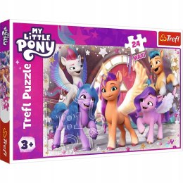 Puzzle 24 elementów Maxi Kucyki Pony Wesoły dzień kucyków 14355 Trefl 3+