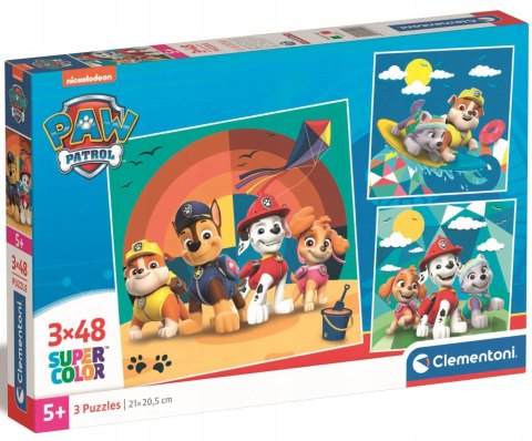Puzzle 3x48 elementów Psi Patrol 25291 Clementoni 3w1