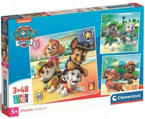 Puzzle 3x48 elementów Psi Patrol 25301 Clementoni 3w1