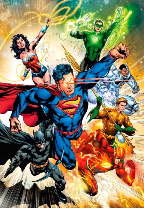 Puzzle 500 elementów DC Comics Liga Sprawiedliwości 35531 Clementoni