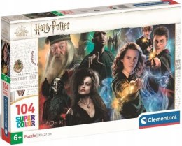 Puzzle Harry Potter 104 elementów 25759 Clementoni Suoer Kolor 6+