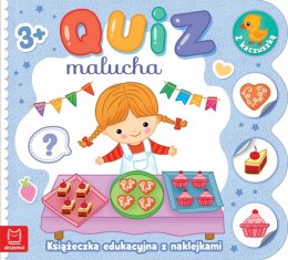 Quiz malucha Książeczka edukacyjna z naklejkami z kaczuszką 3+ Aksjomat