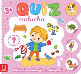 Quiz malucha Książeczka edukacyjna z naklejkami z pieskiem 3+ Aksjomat