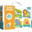 Trefl Baby Moje Pierwsze Puzzle Zwierzątka na Safari 2+ dla dwulatka