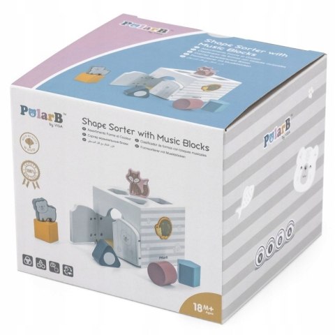 VIGA PolarB Sorter Edukacyjny Muzyczne Klocki 18m+