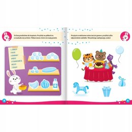 Wesołe zadania z królikiem Aktywizująca książeczka z naklejkami Aksjomat 4+