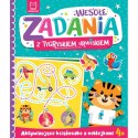 Wesołe zadania z tygryskiem Aktywizująca książeczka z naklejkami Aksjomat