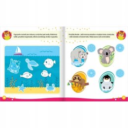 Wesołe zadania z tygryskiem Aktywizująca książeczka z naklejkami Aksjomat