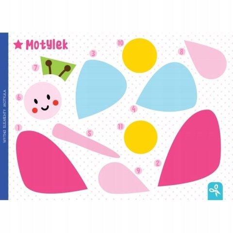 Wycinam naklejam Zwierzęta Wycinanki edukacyjne Aksjomat