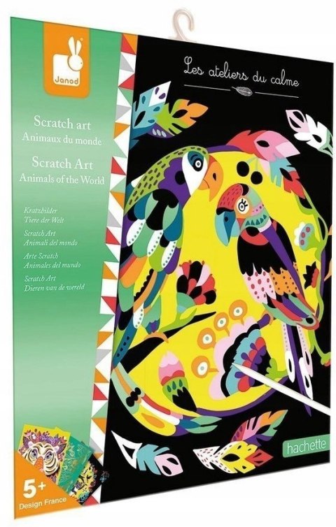 Wydrapywanki Zwierzęta Świata Zdrapywanka Janod 5+