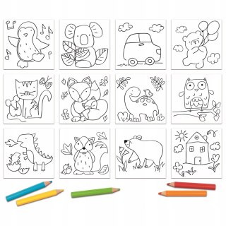 Zestaw Kreatywny dla Najmłodszych Łatwe Kolorowanie Ludattica 21788