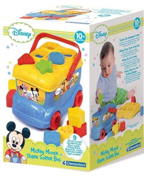 Clementoni 14395 Autobus Baby Mickey Sorter