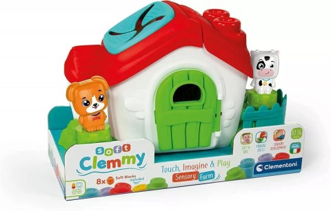 Clementoni 17767 Klocki Soft Clemmy Farma Sensoryczna