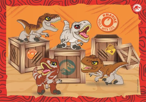 Clementoni 21521 Puzzle 4w1 Jurassic World Park Jurajski Dinozaury 3+