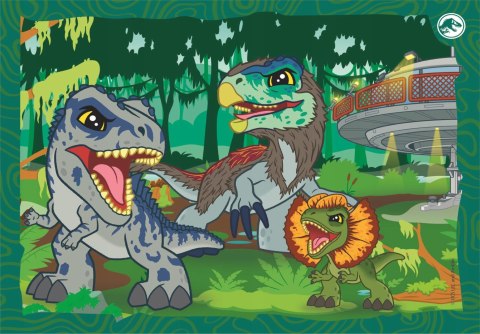 Clementoni 21521 Puzzle 4w1 Jurassic World Park Jurajski Dinozaury 3+