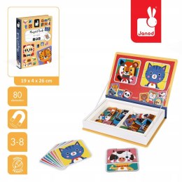 Janod Magnetyczna Układanka Śmieszne Zwierzątka