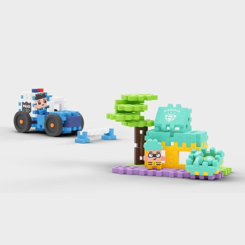 Klocki Mini Wafle Auto Policyjne i Sklep Jubilerski 80 el Marioinex Policja