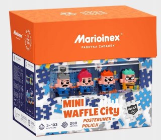 Klocki Mini Wafle City Posterunek Policji 280 elementów Waffle Marioinex 3+