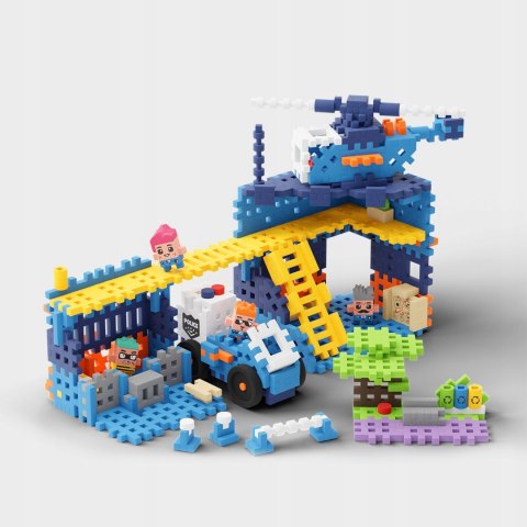 Klocki Mini Wafle City Posterunek Policji 280 elementów Waffle Marioinex 3+