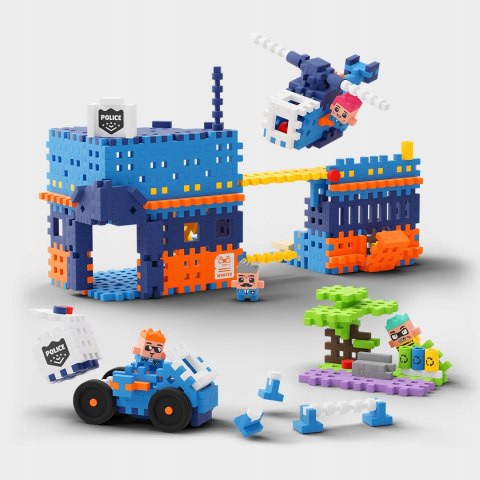 Klocki Mini Wafle City Posterunek Policji 280 elementów Waffle Marioinex 3+
