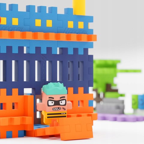 Klocki Mini Wafle City Posterunek Policji 280 elementów Waffle Marioinex 3+