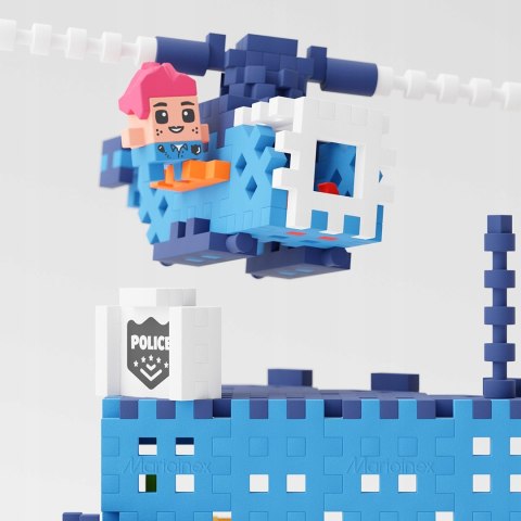 Klocki Mini Wafle City Posterunek Policji 280 elementów Waffle Marioinex 3+